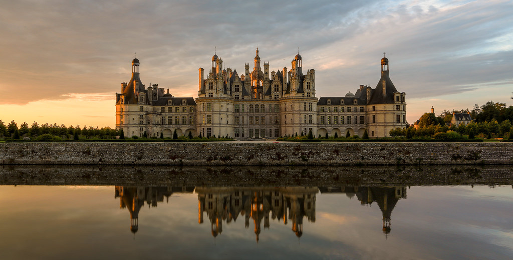 Château de Chambord : Vue générale depuis le Cosson